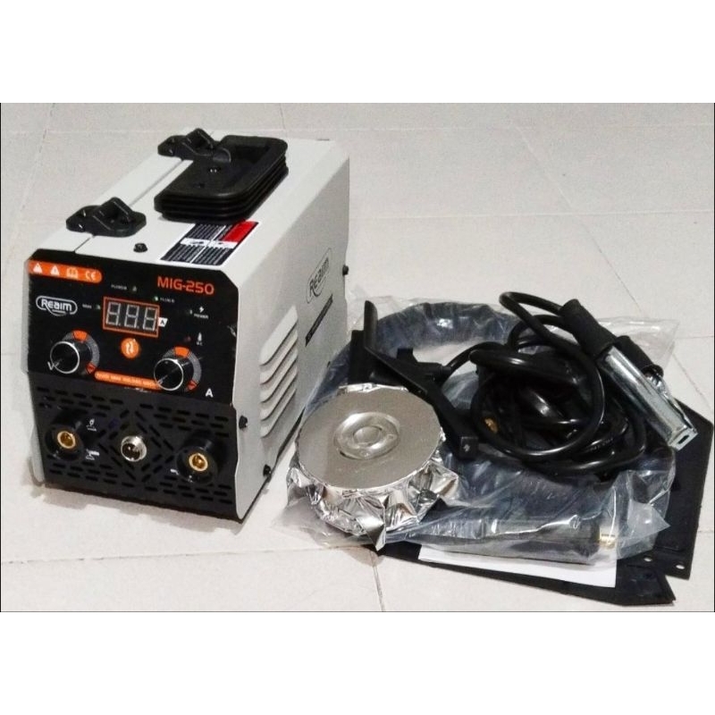 REAIM MMA250A MIG 2in1 Gasless Welding Machine and Accessories with