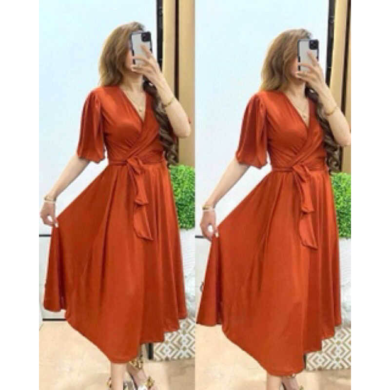 Shopee wrap dress on sale