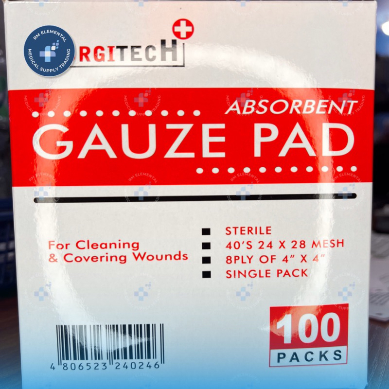 SURGITECH Sterile Gauze Pad 4x4 (100pcs/box) Shopee Philippines