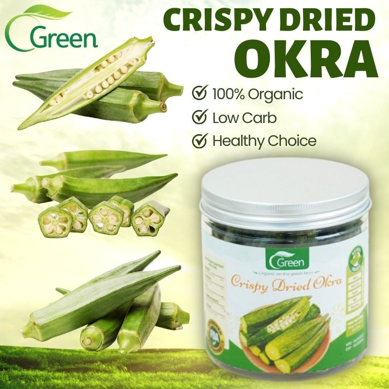 (AVAILABLE) Okra Chips dried okra Vegetable Crisp dried vegetables