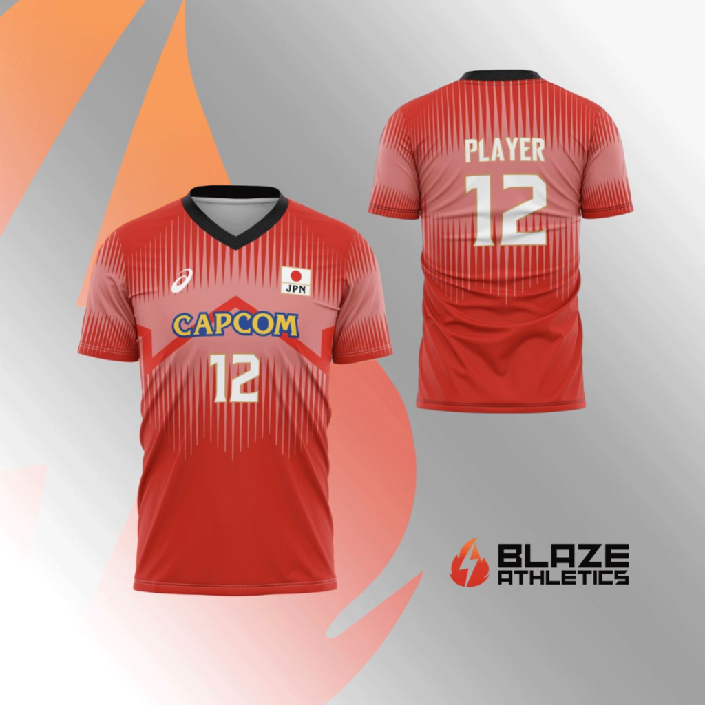 FULL SUBLIMATION RED Japan VNL 2023 Volleyball Jersey FREE CUSTOMIZE OF