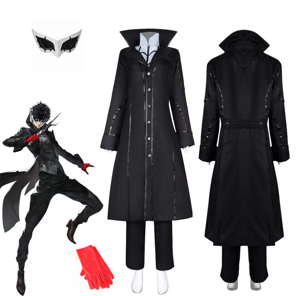 Anime Persona 5 Cosplay Costume Joker Costume Jacket Ren Amamiya Full ...