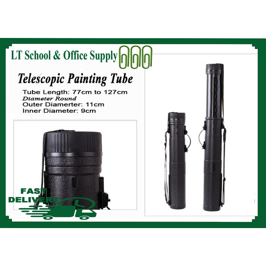 Heavy Duty Expandable Plastic drawing tube telescopic blueprint storage