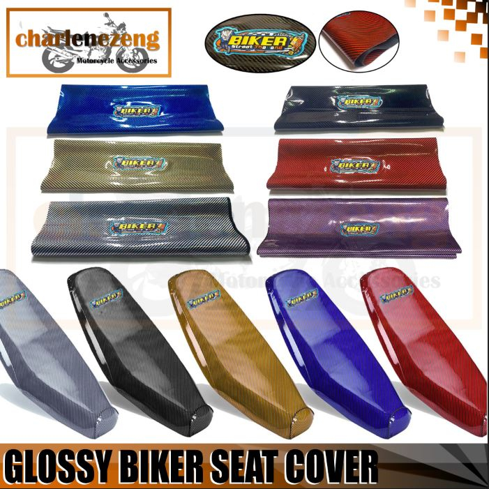 BIKER GLOSSY SEAT COVER FOR MOTORCYCLE COD Shopee Philippines