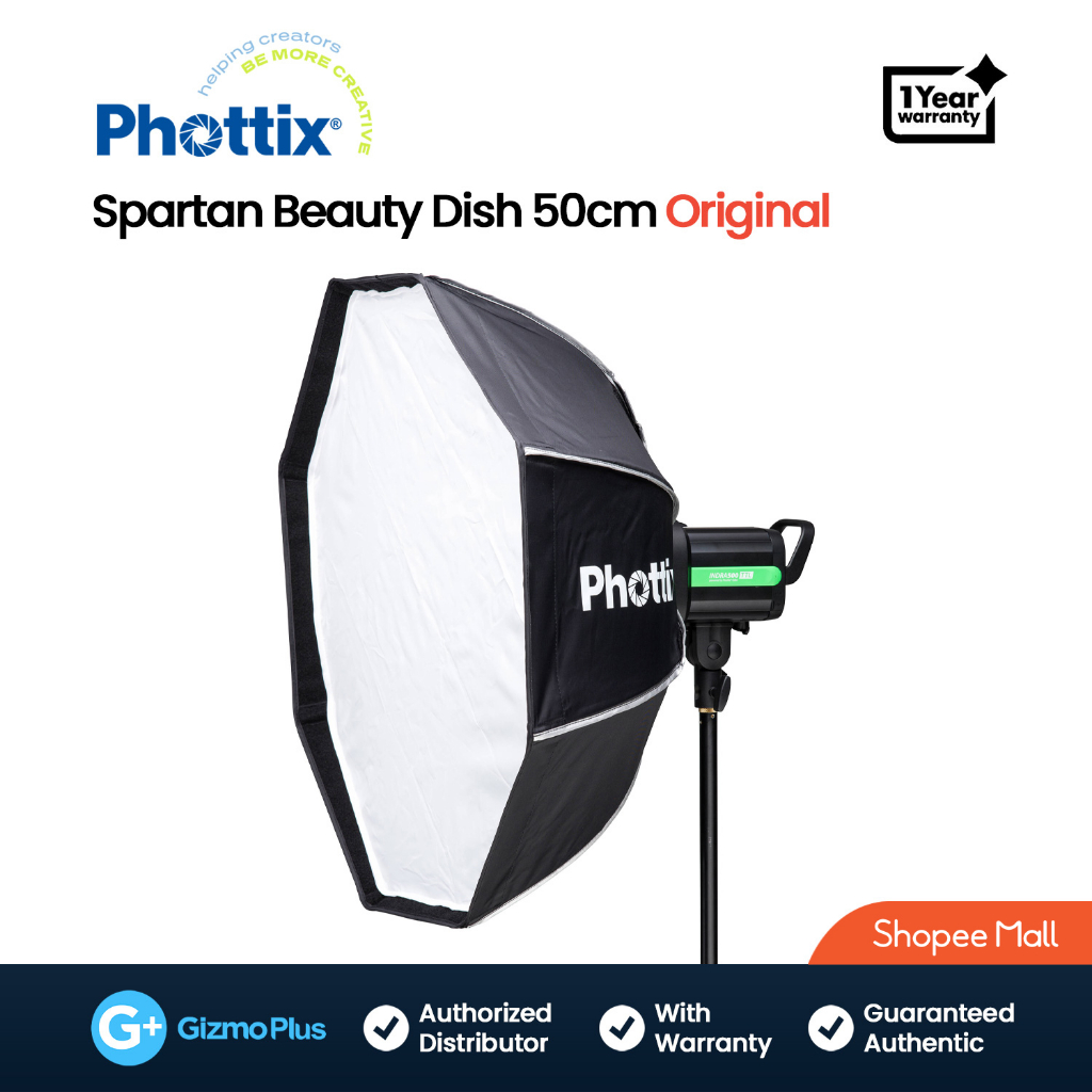 Phottix Spartan Beauty Dish Softbox Photography Studio Lighting