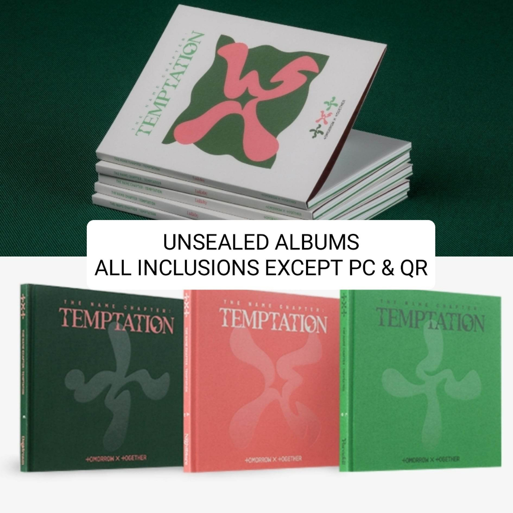 (ONHAND) TXT OFFICIAL TEMPTATION REGULAR LULLABY VERSION ALBUM UNSEALED ...