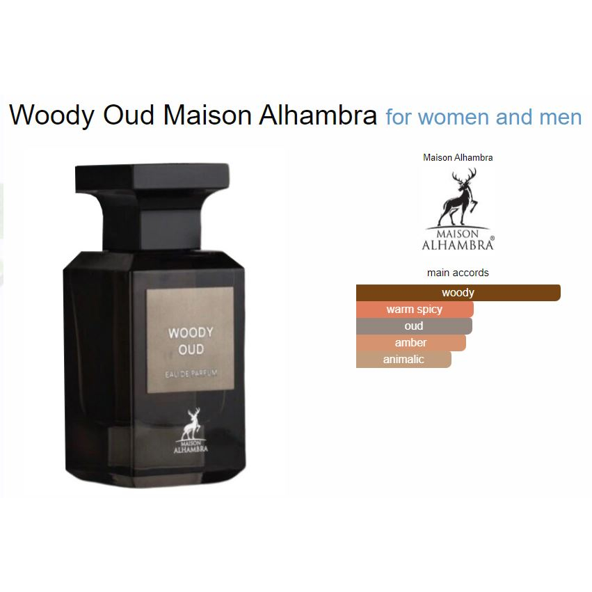 Maison Alhambra Woody Oud EDP 80ml Unisex | Shopee Philippines