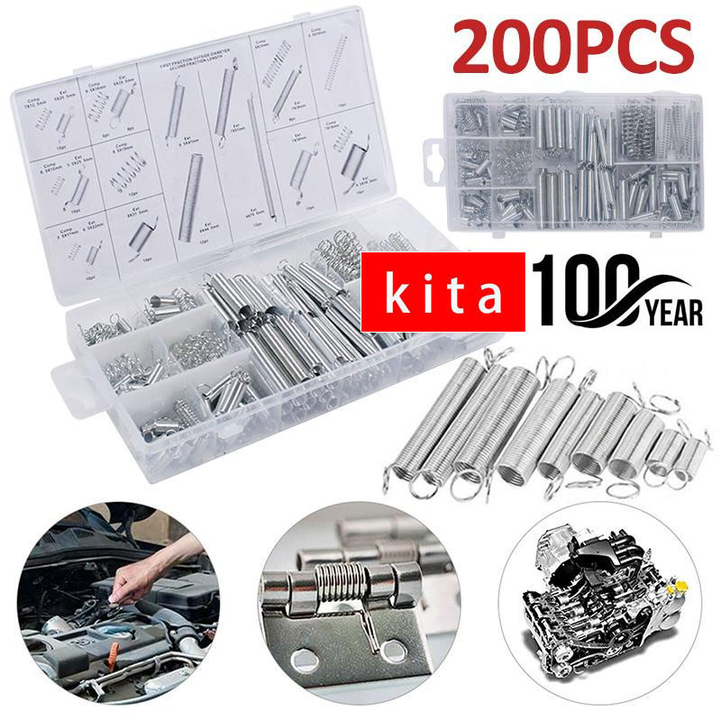 200Pcs/Pack Steel ### Wire Spring Kit Set With Storage Box Accessories ...