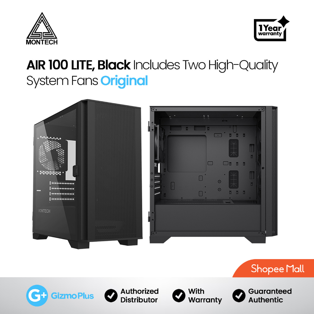 Montech Air 100 Lite CPU Case Minimalist Design | Shopee Philippines