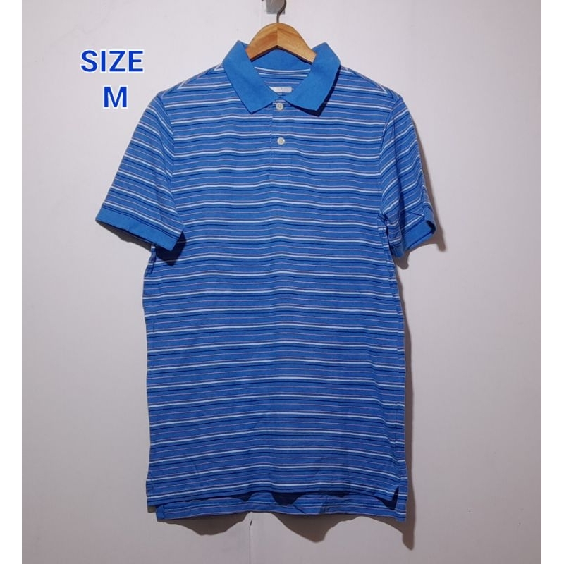 GOODFELLOW&CO Men's Loring Polo Shirt - Blue Stripe | Shopee Philippines