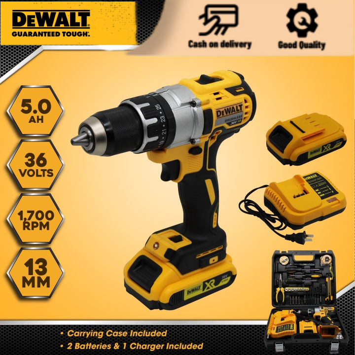 DeWALT High quality 36V electric drill Brushless Cordless Hammer Drill