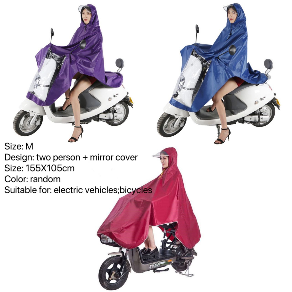 XXXL big size two person raincoat with eye cover 2 persons rain coat