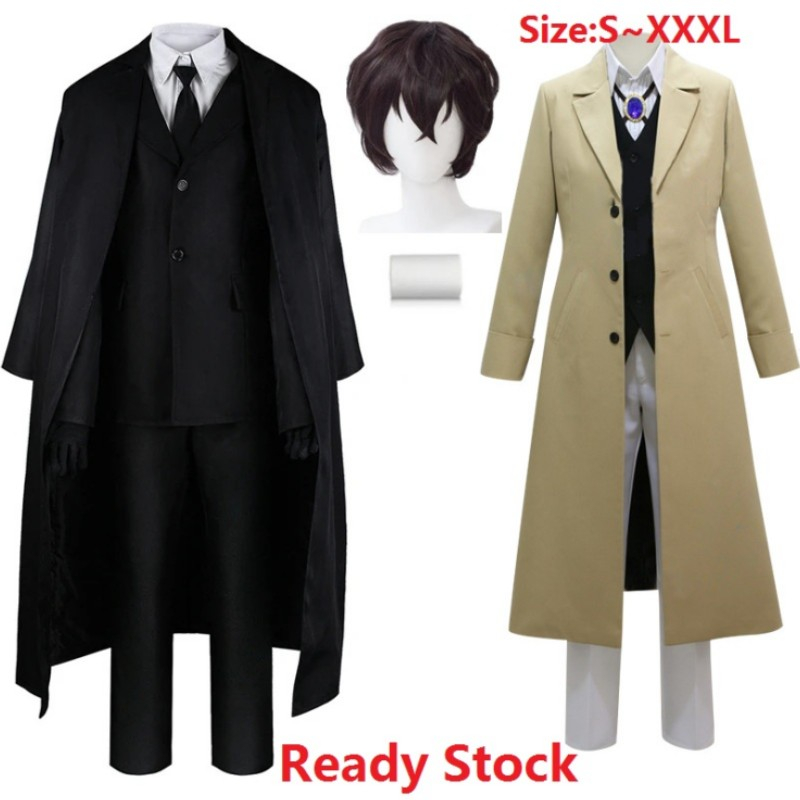 Dazai Osamu Cosplay Anime Bungo Stray Dogs Costume Men Windbreaker ...