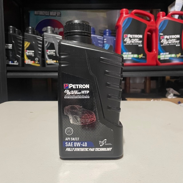 Petron Blaze Racing HTP Fully Synthetic Gasoline Engine Oil SAE 0W40 ...