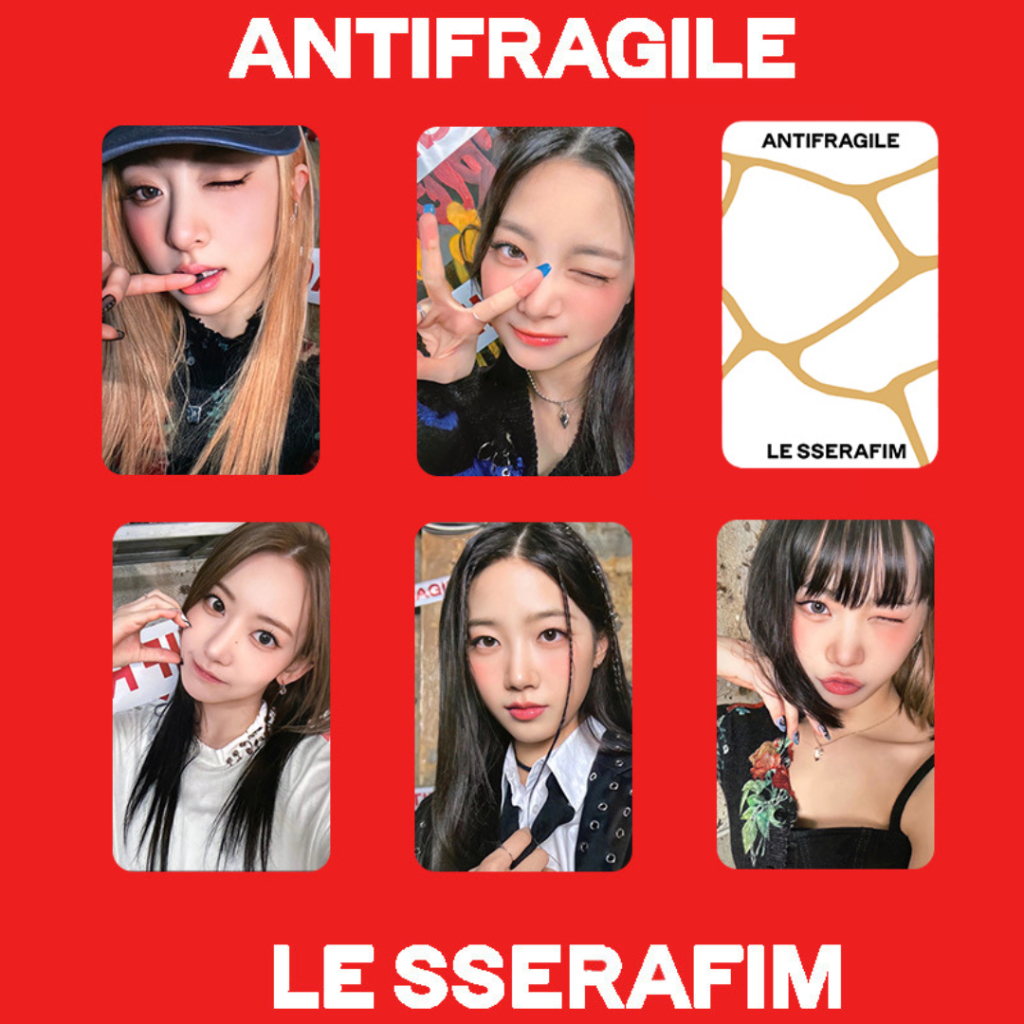 5pcs/set] LE SSERAFIM Antifragile Photocards w/ backprint High