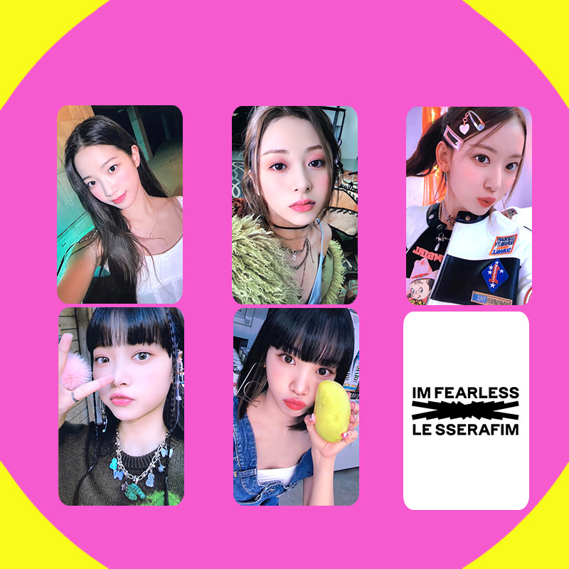 Pcs Set Le Sserafim Fearless Photocards W Backprint High Quality Unofficial Shopee Philippines