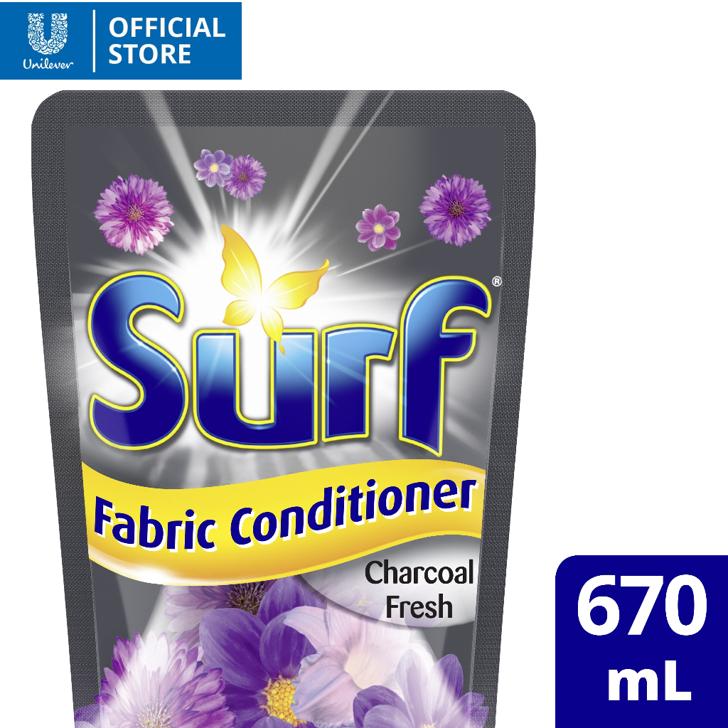 Surf Laundry Fabric Conditioner Charcoal Fresh 670ml | Shopee Philippines
