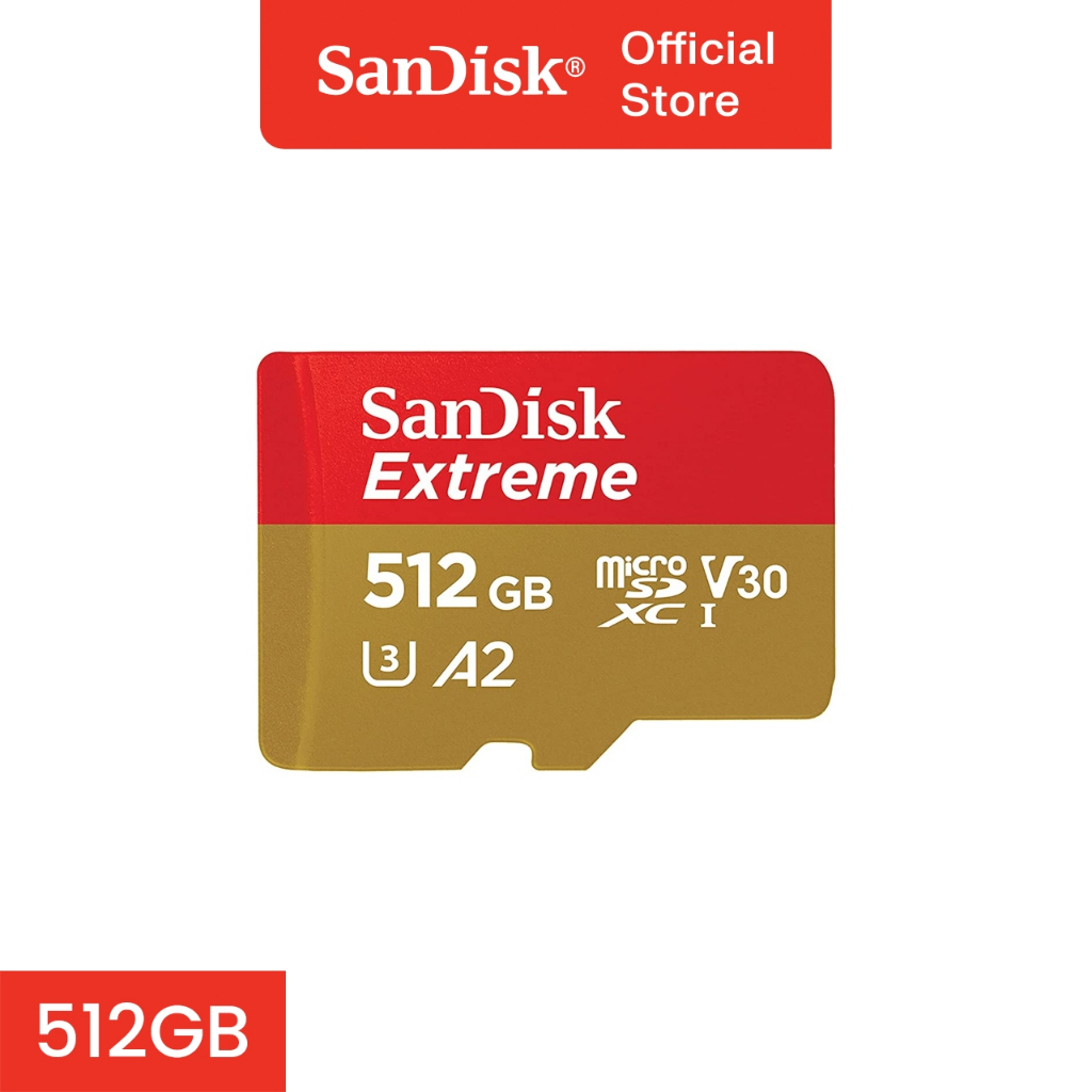 Sandisk Sdsqxav 512gb Extreme Micro Sd 190mb S C10 