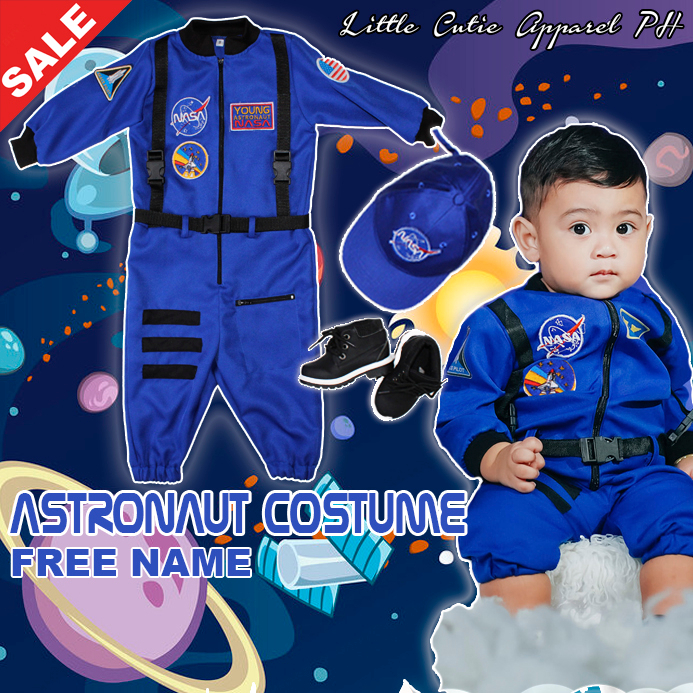 ROLE PLAY ASTRONAUT COSTUME BLUE (FREE NAME) | Shopee Philippines