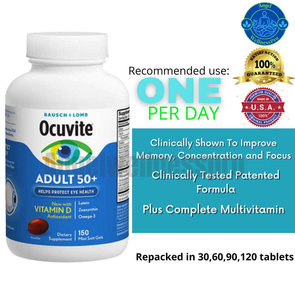 Ocuvite Adult 50 Eye Vitamin And Mineral Supplement With Lutein