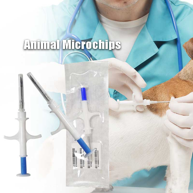 1Pcs Pet Microchips Animal ID Microchips RFID Injector PIT Tag For