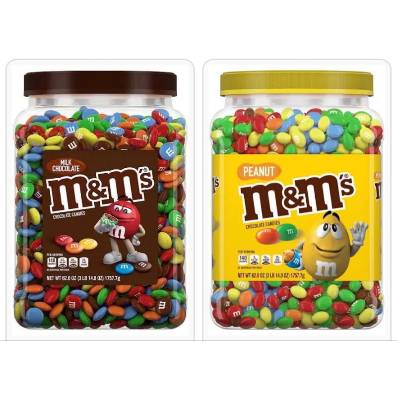 COD) 🇺🇸 M&M Milk Chocolate & Peanut 62oz