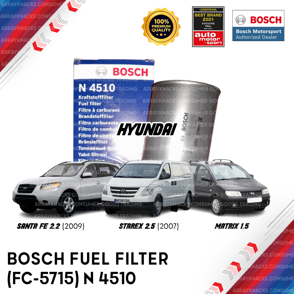 Bosch Fuel Filter FC5715 for Hyundai Starex/Santa Fe/Matrix Shopee