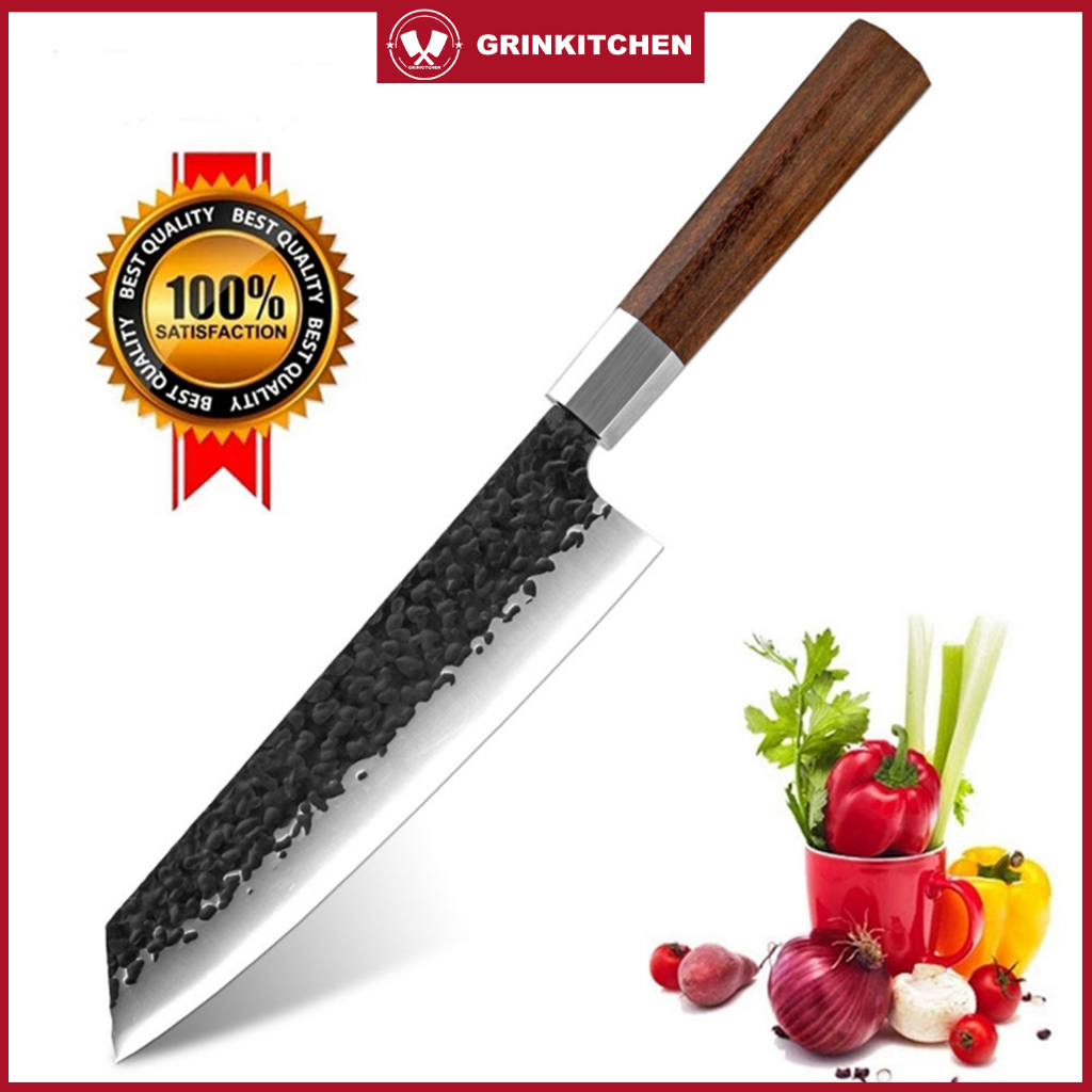 Chef Knife Japanese Kiritsuke Knife 8 Inch High Carbon Stainless Steel