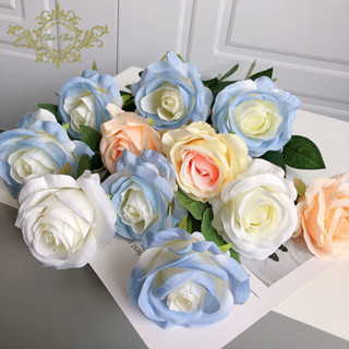 BIG Rose Ice Blue Rose Artificial Rose Plant Artificial Flower Festival ...