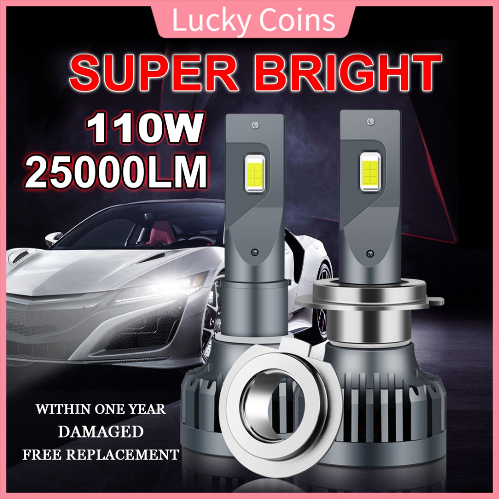 Super Bright 25000LM Car Headlights H7 LED Canbus H4 LED H11 H3 LED