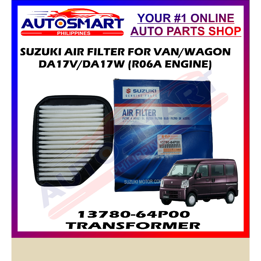 SUZUKI AIR FILTER DA17V/DA17W (R06A ENGINE) | Shopee Philippines