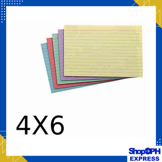 Ruled Colored Index Cards, 4 X 6 100 count