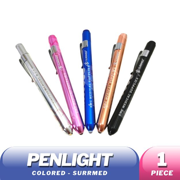 Surrmed Penlight Aluminum Alloy Pocket PenType Medical [with Battery
