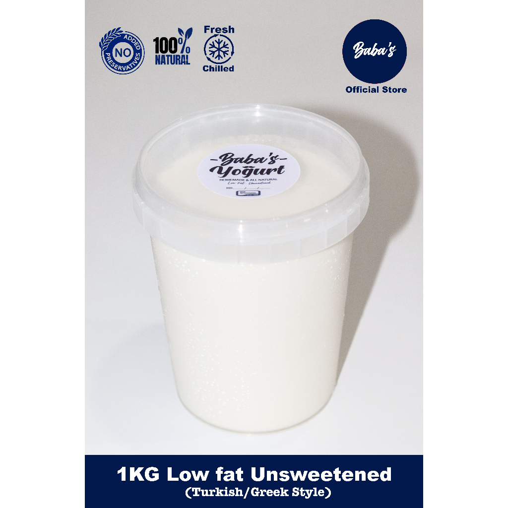 1L Low fat unsweetened yogurt (Turkish and Greek Style) NCR ONLY