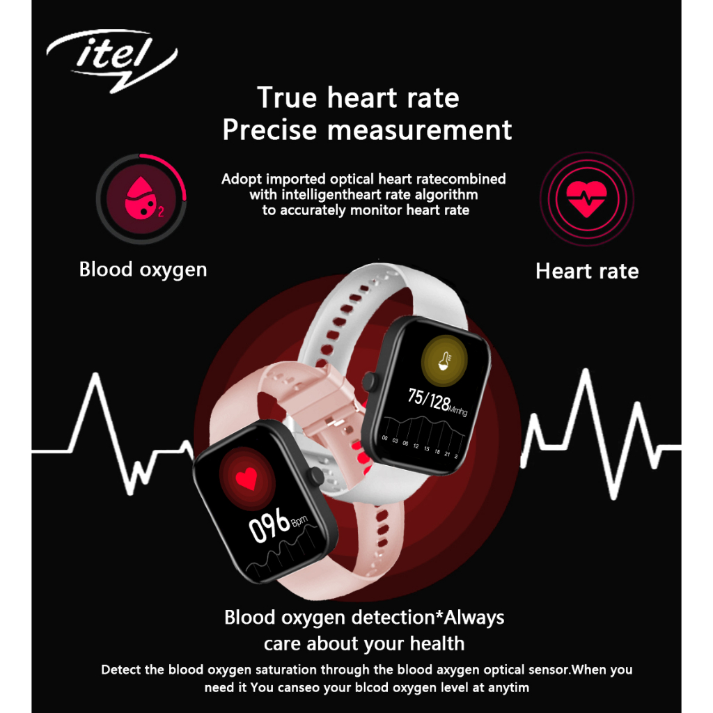 Itel Isw11 Bluetooth Smart Watch For Men Original Waterproof Smartwatch ...