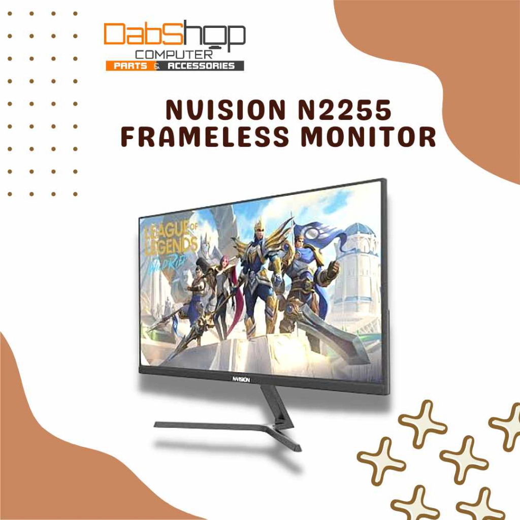 Nvision N Frameless Ips Monitor Black Fhd Hz Shopee Philippines