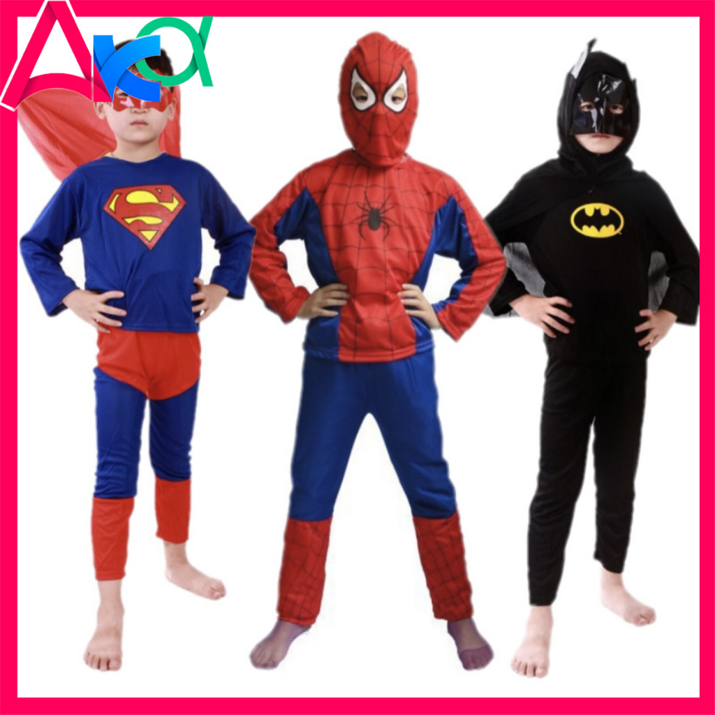 S/M/L Kids superhero costume,cartoon character costumes,halloween ...