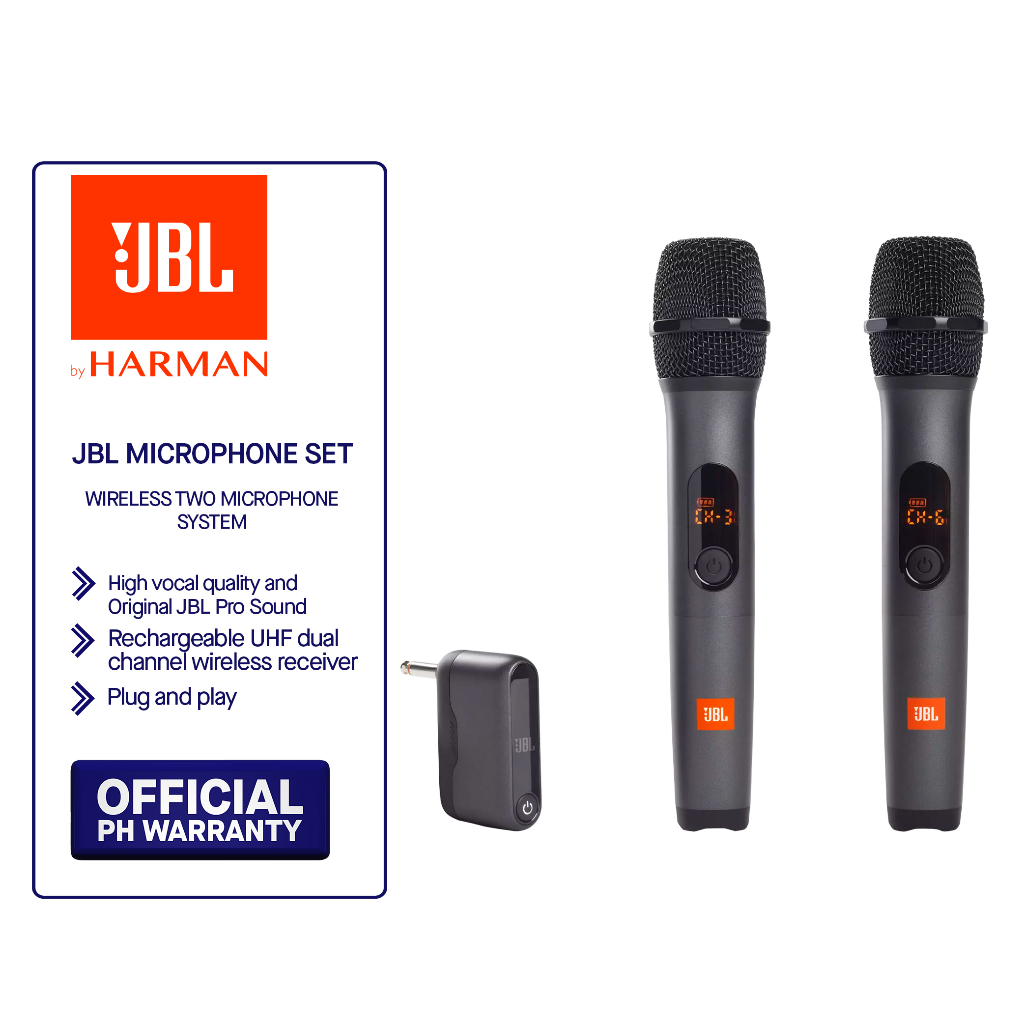 Jbl microphone wireless two microphone system shopee philippines