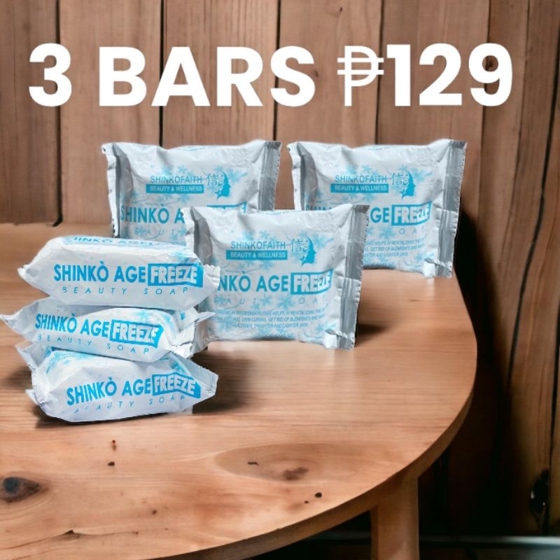 3 BARS SHINKO AGE FREEZE SOAP / SHINKO SOAP Shopee Philippines