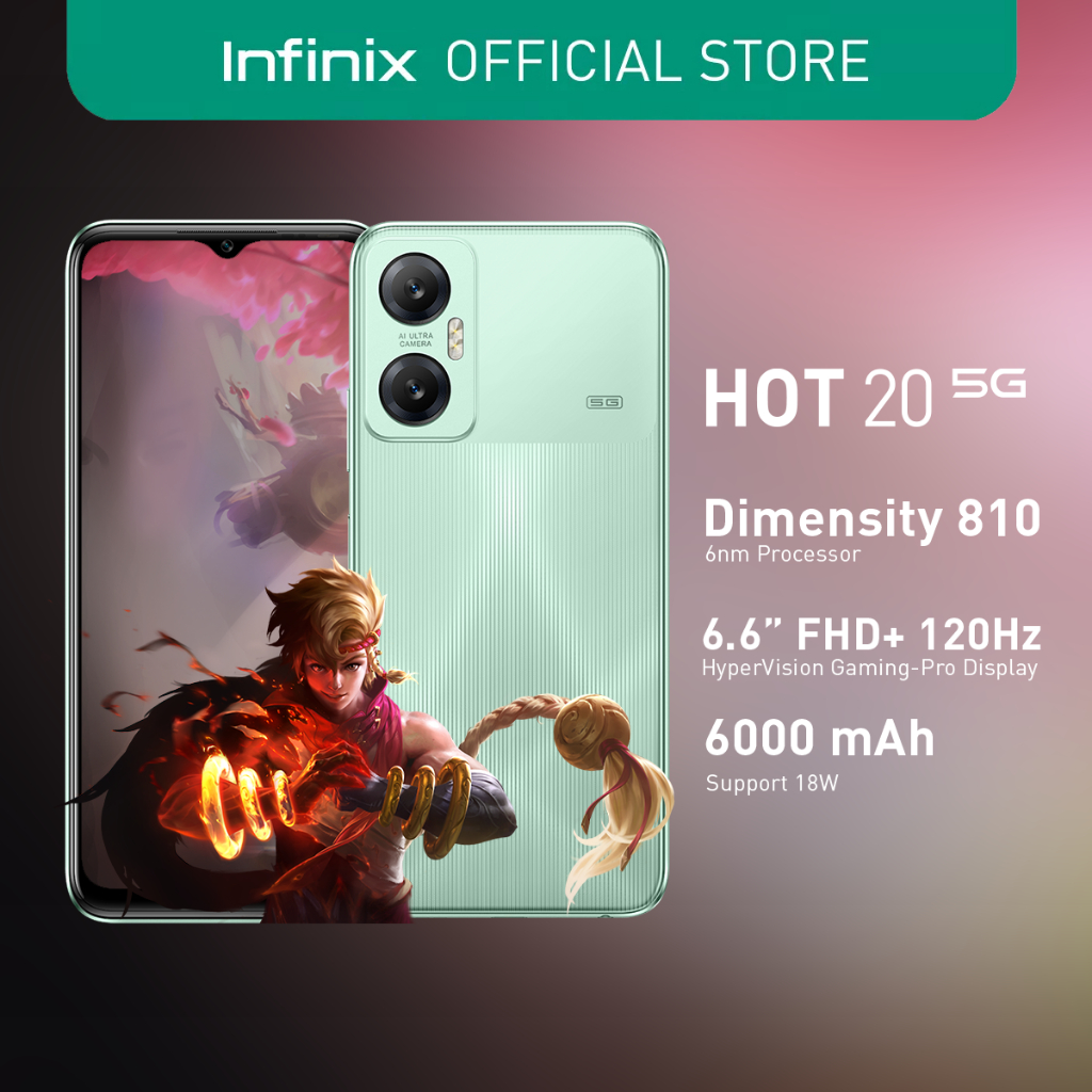 Infinix Hot 20 5G 4GB + 128GB (1 year local warranty) | Shopee Philippines