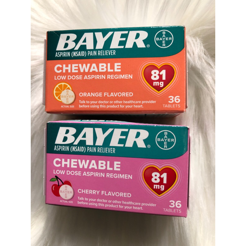 Bayer Chewable Orange Flavor Low Dose Regimen 36ct | Shopee Philippines