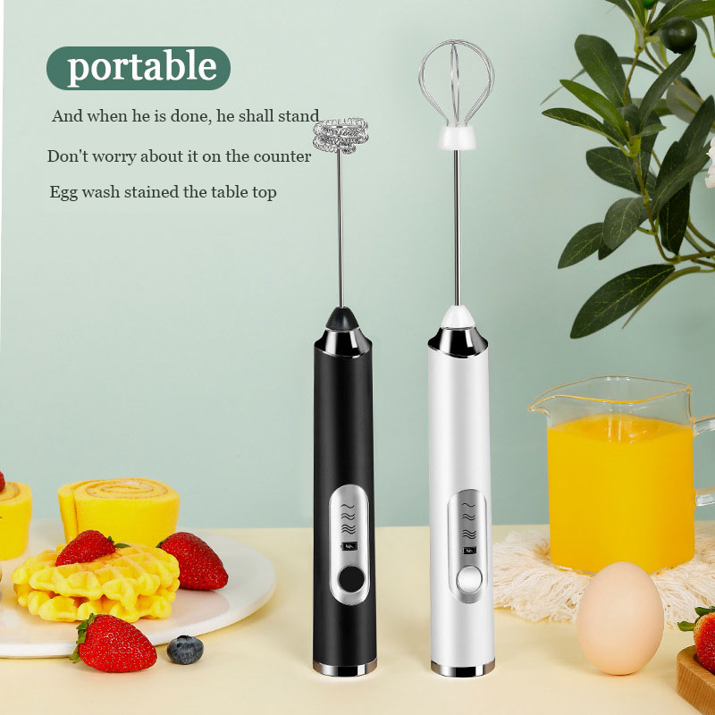 Mini Hand Mixer Electric Mini Milk Frother Coffee Mixer Stainless