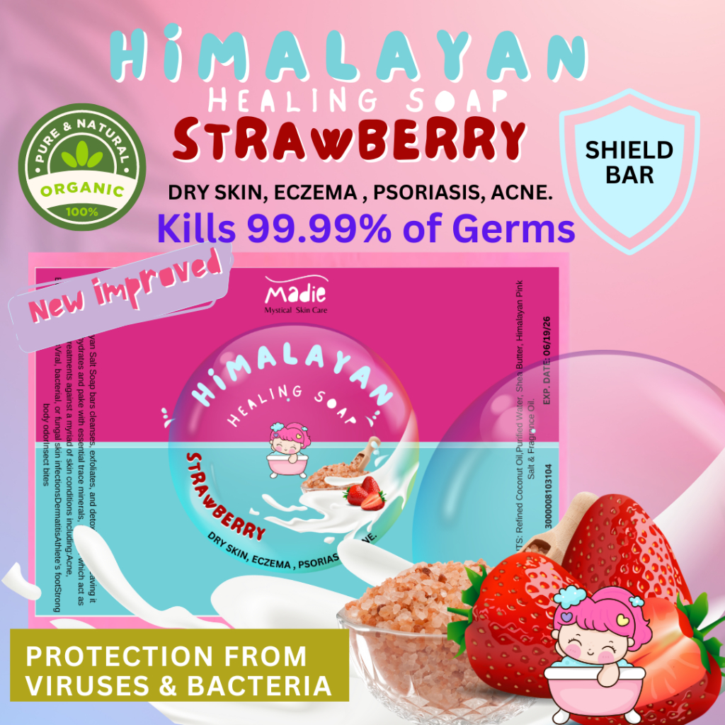 Pink Himalayan Sea Salt Soap for eczema, psoriasis and dermatitis 100G