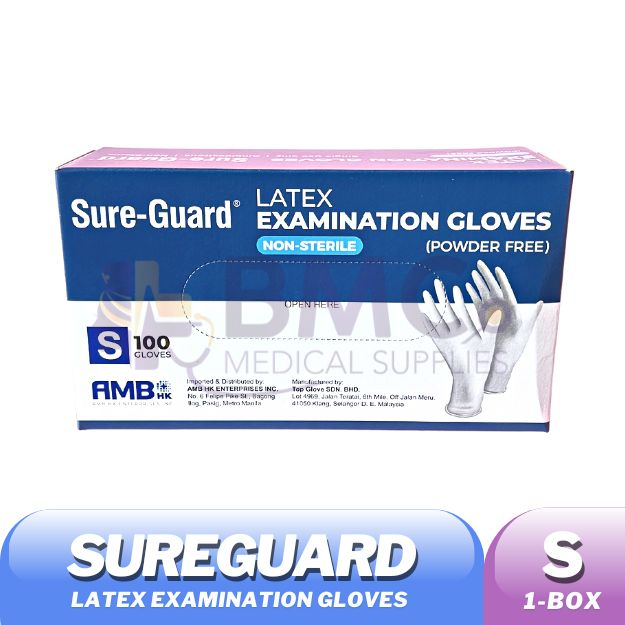 Latex Disposable Examination Gloves S/M/L Indoplas, SureGuard