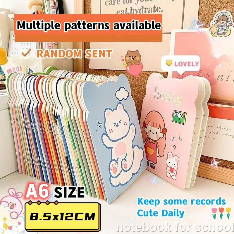 1PC A6 Cute Notebook Mini Cartoon Design Random Small Notepad Children