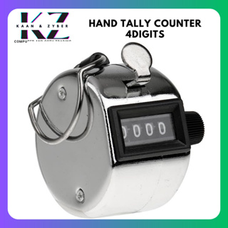 1pc Tally Counter Clicker 4 Digit Mechanical Palm Counter Metal Hand  Clicker with Finger Ring Number Count for Golf Game Scores