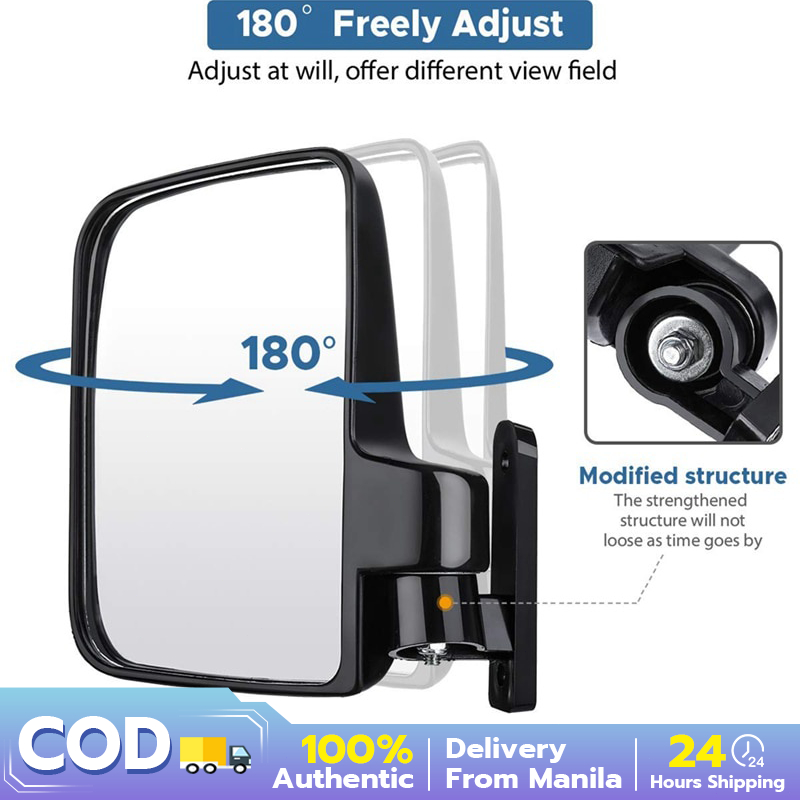 Golf Cart Mirrors Universal Folding Side View Mirror For Golf Carts
