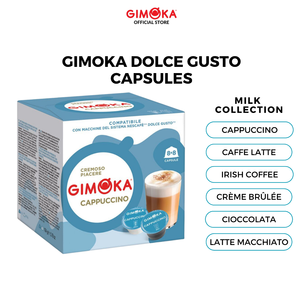 Gimoka Chocolate Compatible NESCAFÉ® Dolce Gusto Beverage Capsules® –