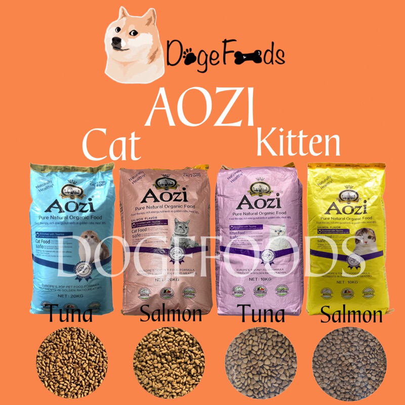 AOZIcat food KITTEN &ADULT 2 flavors available Shopee Philippines