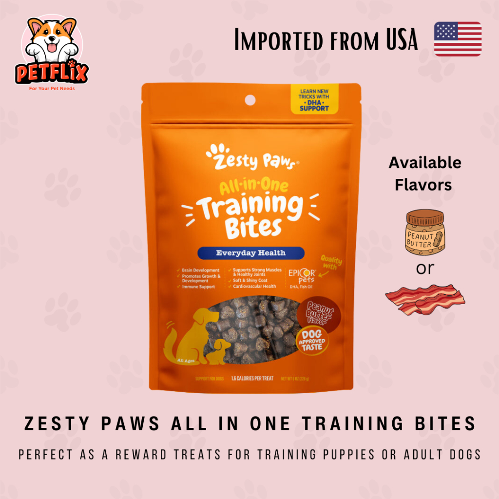 Zesty Paws AllinOne Training Bites Healthy Reward Treats for Puppies